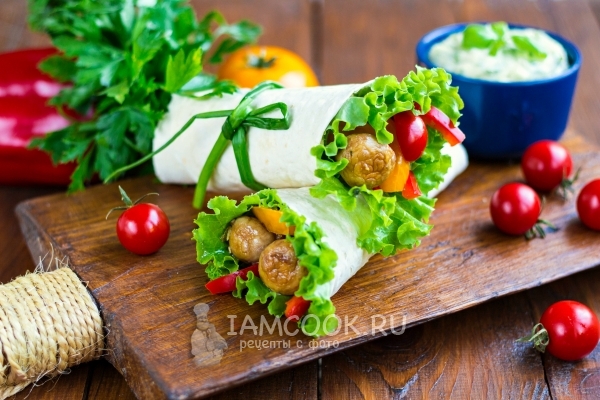 Рецепт вегетарианской шаурмы