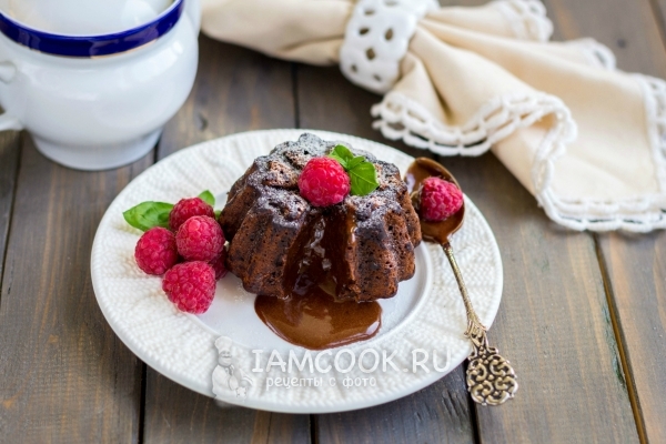 Фото шоколадного флана