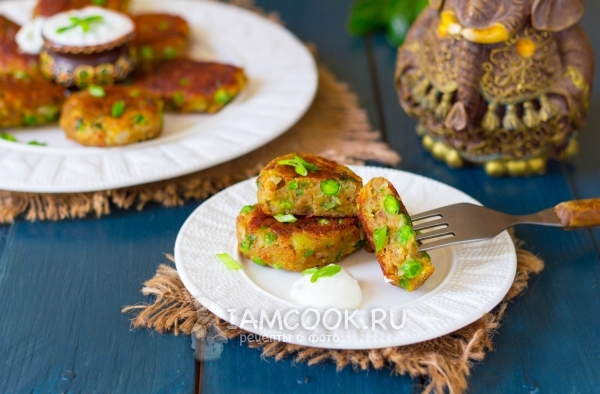 Фото картофельных котлет «Алу тикки»