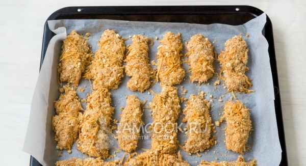 Запечь наггетсы в духовке