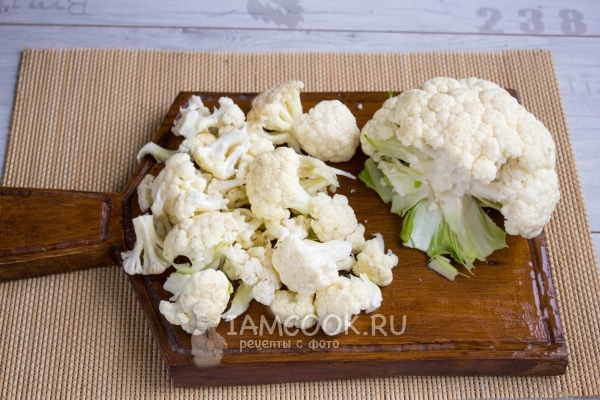 Разобрать капусту на соцветия