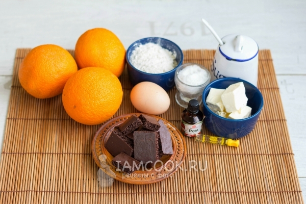 Ингредиенты для шоколадного флана