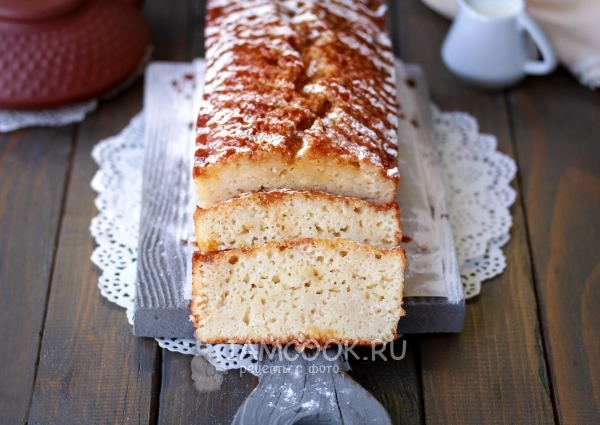 Классический манник на кефире в духовке