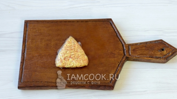 Сделать из картофеля треугольник