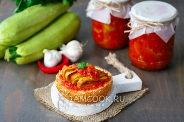 Фото «Тещиного языка» из кабачков