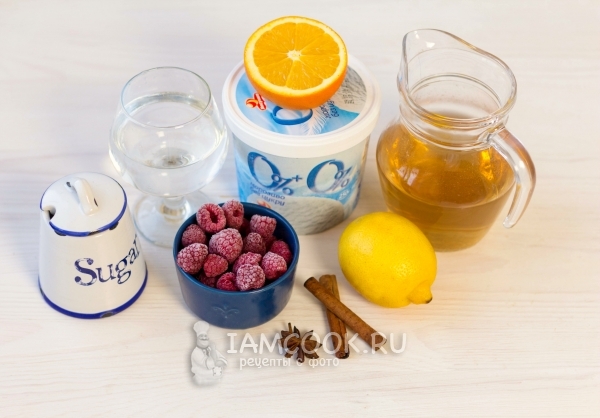 Ингредиенты для безалкогольного коктейля «Снежок»