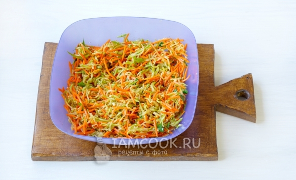 Кабачки по-корейски быстрого приготовления