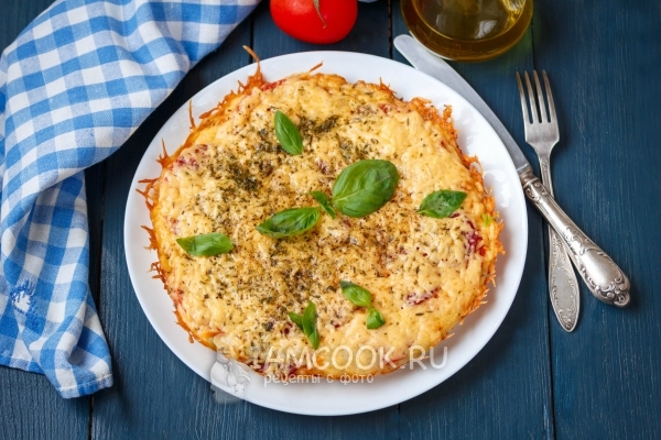 Рецепт пиццы «Минутка» на сковороде