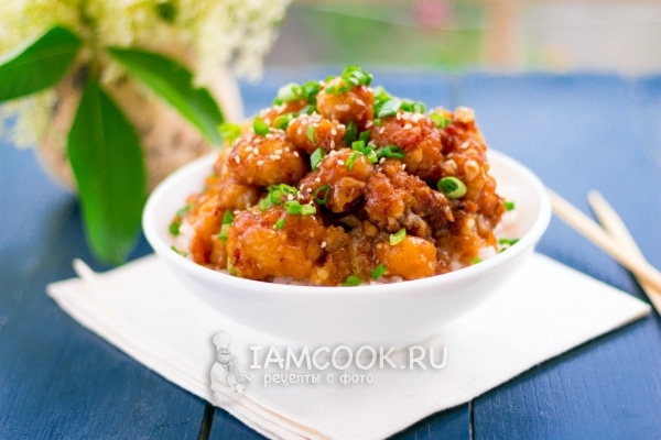 Готовая цветная капуста генерала Цо