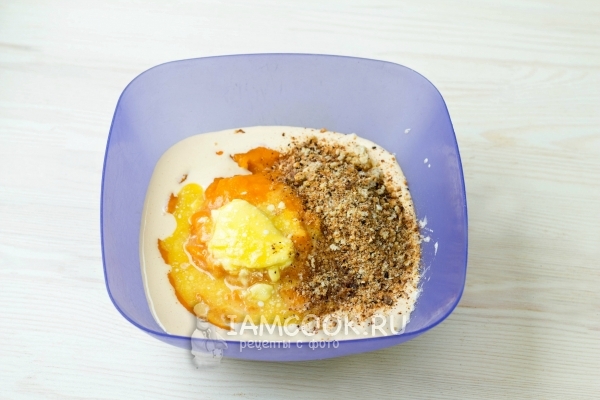 Добавить тыкву и сухари