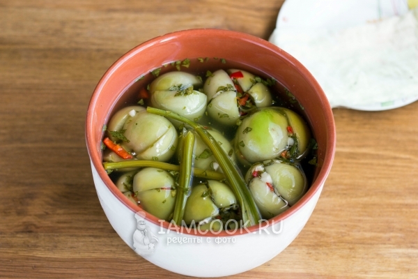 Зеленые помидоры по-грузински