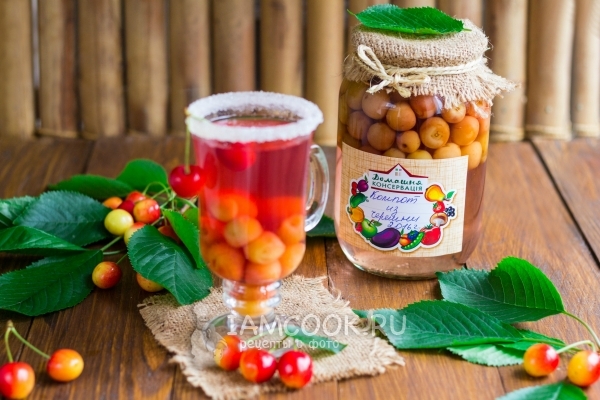 Рецепт компота из черешни на зиму