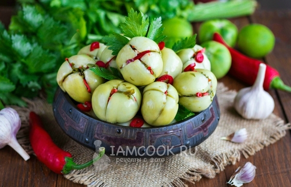 Рецепт зеленых помидоров по-грузински