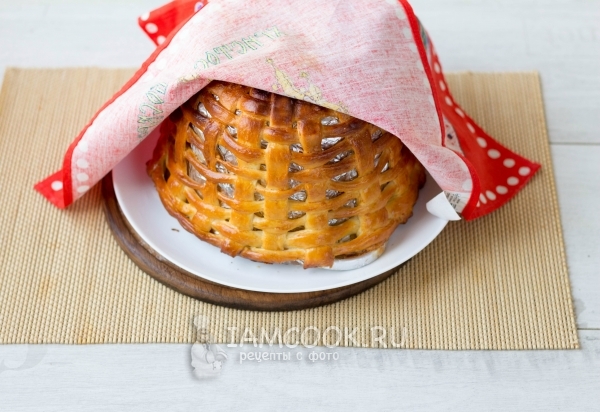 Накрыть корзинку полотенцем