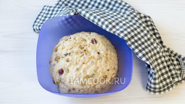 Накрыть тесто полотенцем