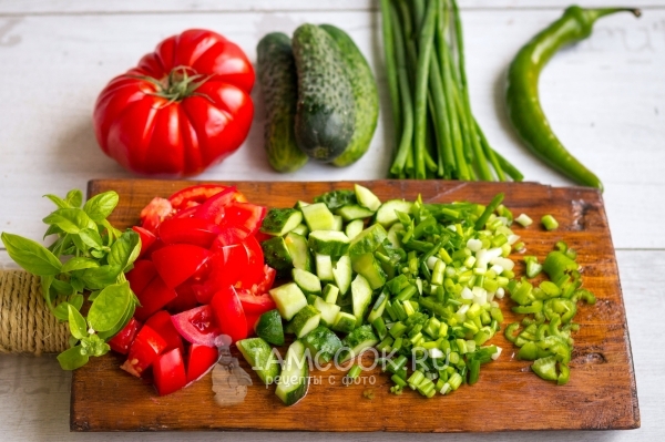 Измельчить овощи