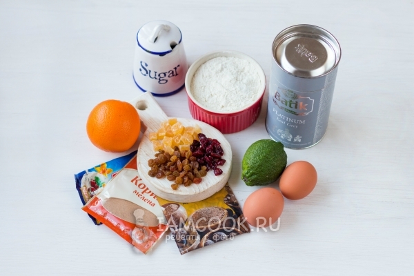 Ингредиенты для чайного пирога