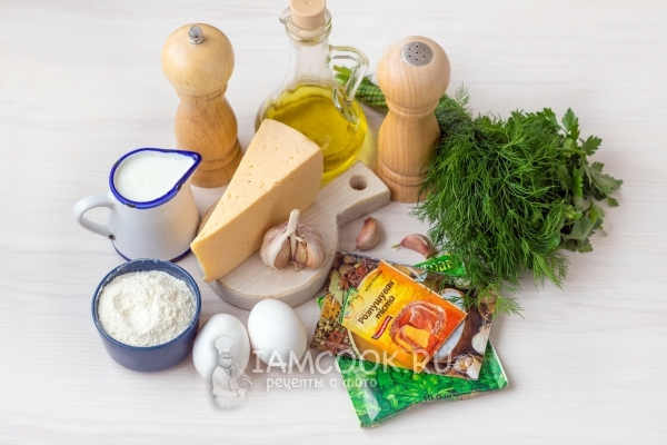 Ингредиенты для чесночного хлеба
