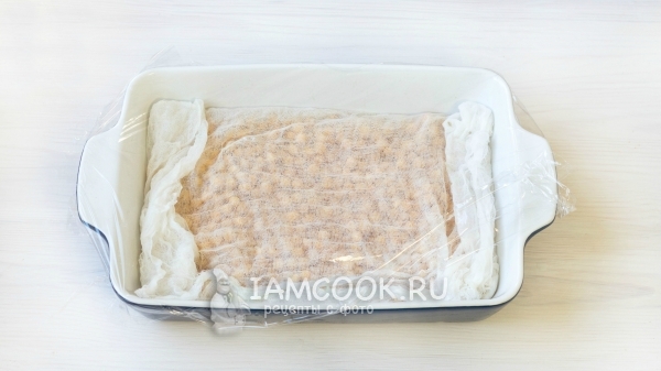 Накрыть нут марлей