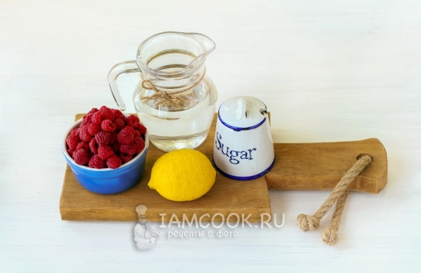 Ингредиенты для малинового сорбета