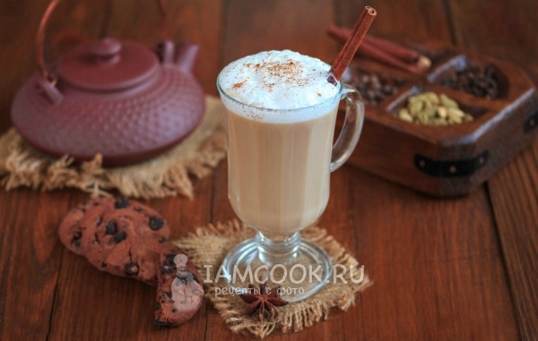 Рецепт чая латте в домашних условиях