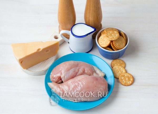 Ингредиенты для вкусных наггетсов из куриных грудок