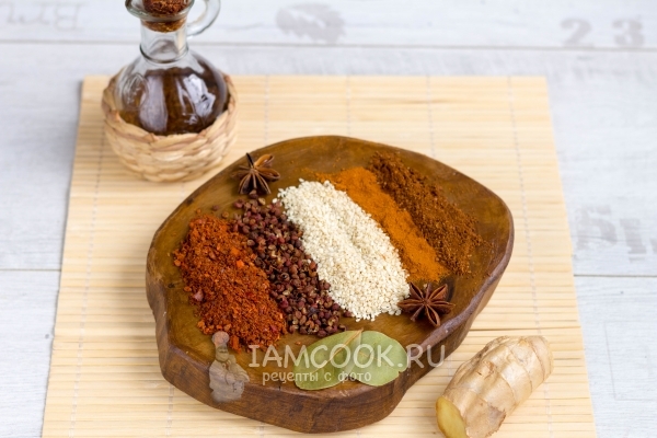 Ингредиенты для острого чили-масла