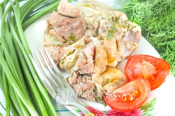 Рецепт вареной рульки в пряных травах