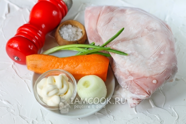 Ингредиенты для кролика в мультиварке с майонезом