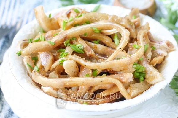 Рецепт свиных ушей по-корейски