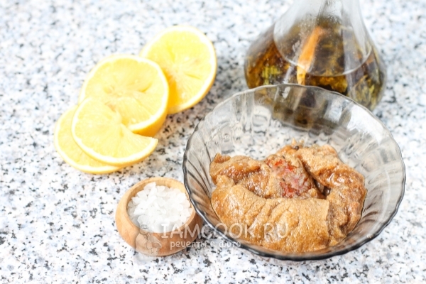 Ингредиенты для засолки икры окуня