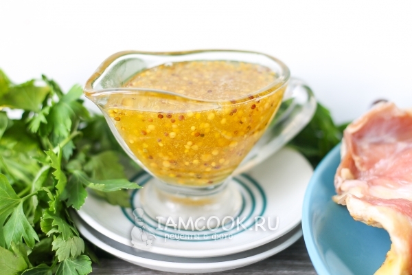 Фото медово-горчичного соуса
