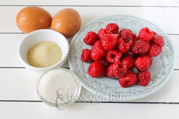 Ингредиенты для малинового мусса