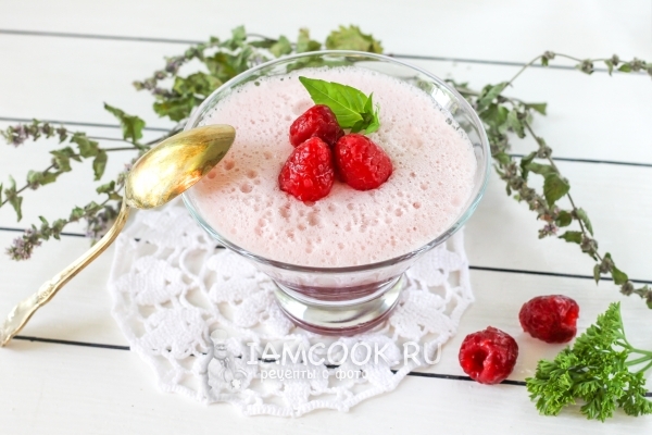 Рецепт малинового мусса