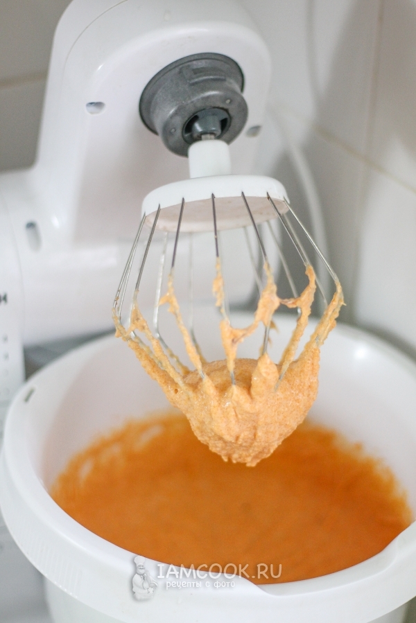 Взбить икру миксером