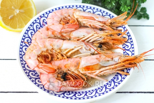 Фото вареных лангустинов
