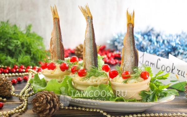 Фото мини-закуски «Рыбки в пруду»