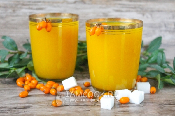 Фото киселя из облепихи