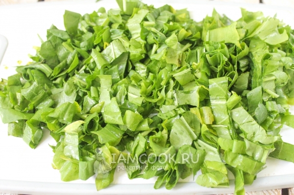 Порезать щавель