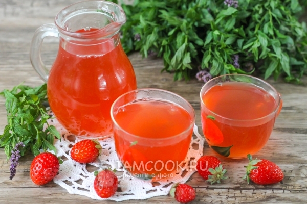 Рецепт клубничного морса