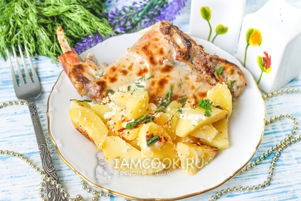 Фото кролика в кефире в духовке