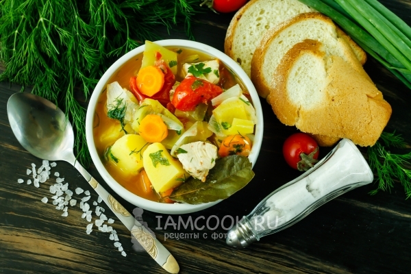 Рецепт тушеной картошки с курицей в кастрюле