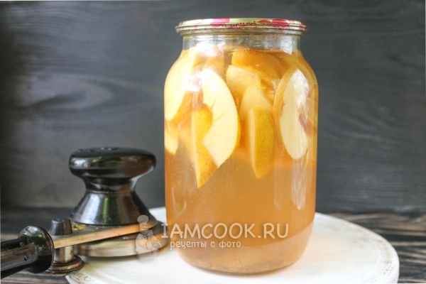 Рецепт компота из айвы на зиму