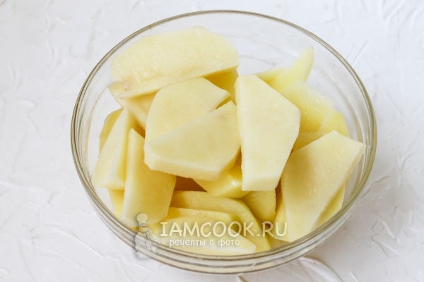 Порезать картофель