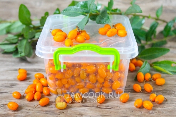 Фото замороженной облепихи на зиму