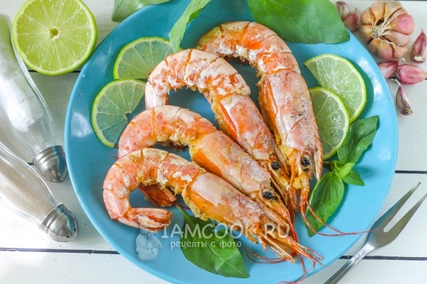 Рецепт жареных лангустинов с чесноком и лаймом