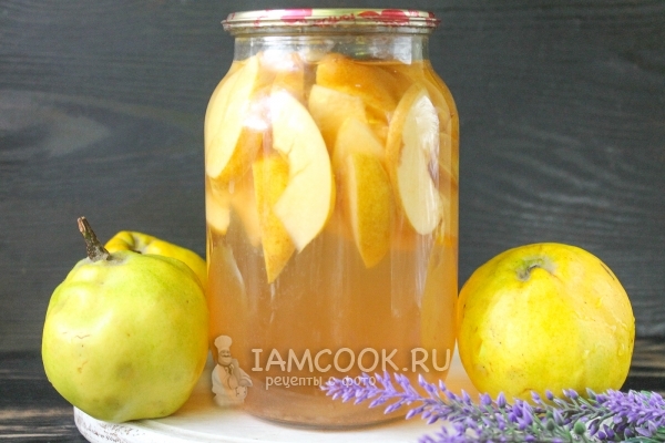 Фото компота из айвы на зиму