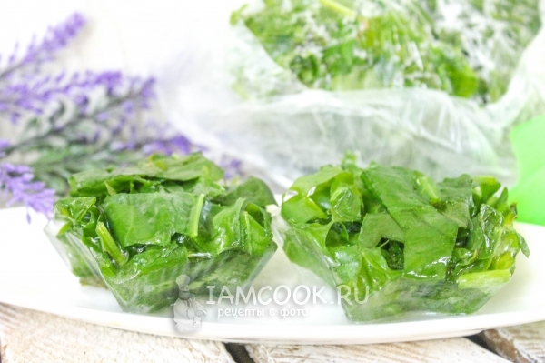 Фото заморозка щавеля на зиму