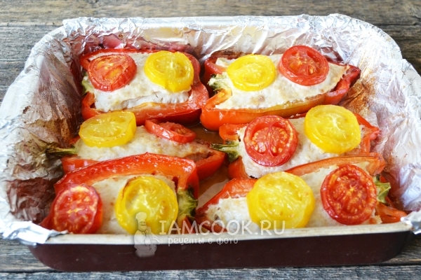 Запечь перцы в духовке