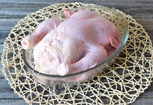 Зашить курицу